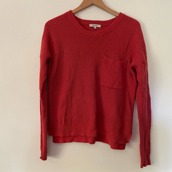 Madewell Thompson Pocket Pullover Ribbed Sweater - Picture 2 of 4